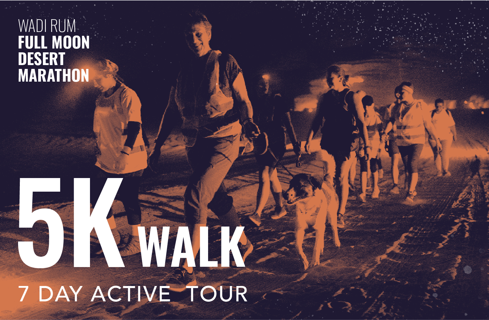 7 Days - Full Moon Desert Marathon Active Tour \ 5k