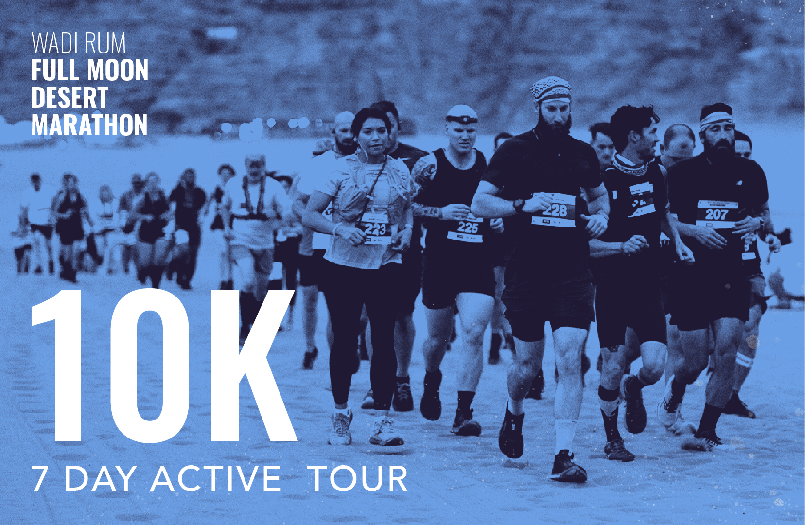 7 Days - Full Moon Desert Marathon Active Tour \ 10k Run