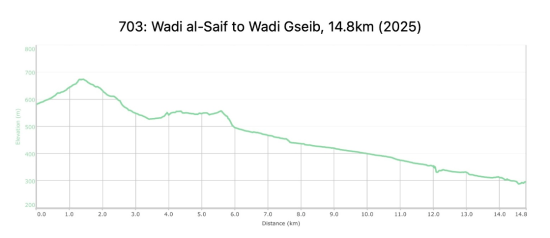 704: Wadi Gseib to Wadi Aheimar